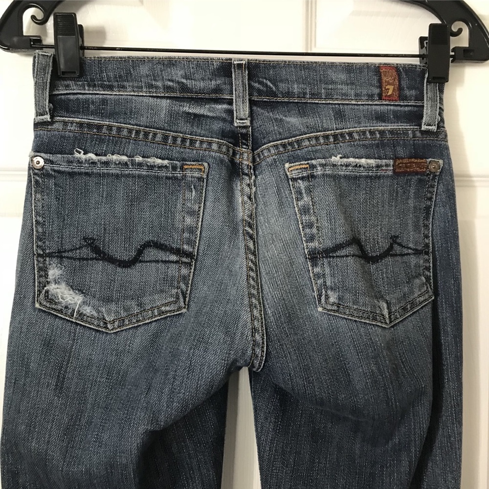 7 For All Mankind Distressed Jeans.
